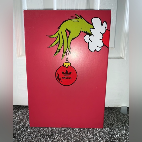 ADIDAS ORIGINALS FORUM LOW X THE GRINCH SHOES CHRISTMAS GIFT BOX BUNDLE - Picture 11 of 13